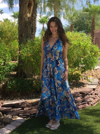 Muse Maxi Sapphire l Blue Flowy Maxi Dress l Sacred Wild