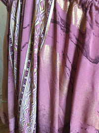 Muse Maxi Rhiannon | Dusty Rose & Gold Flowy Halter Maxi Dress