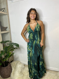 Muse Maxi JoJo l Green Flowy Maxi Dress l Sacred Wild