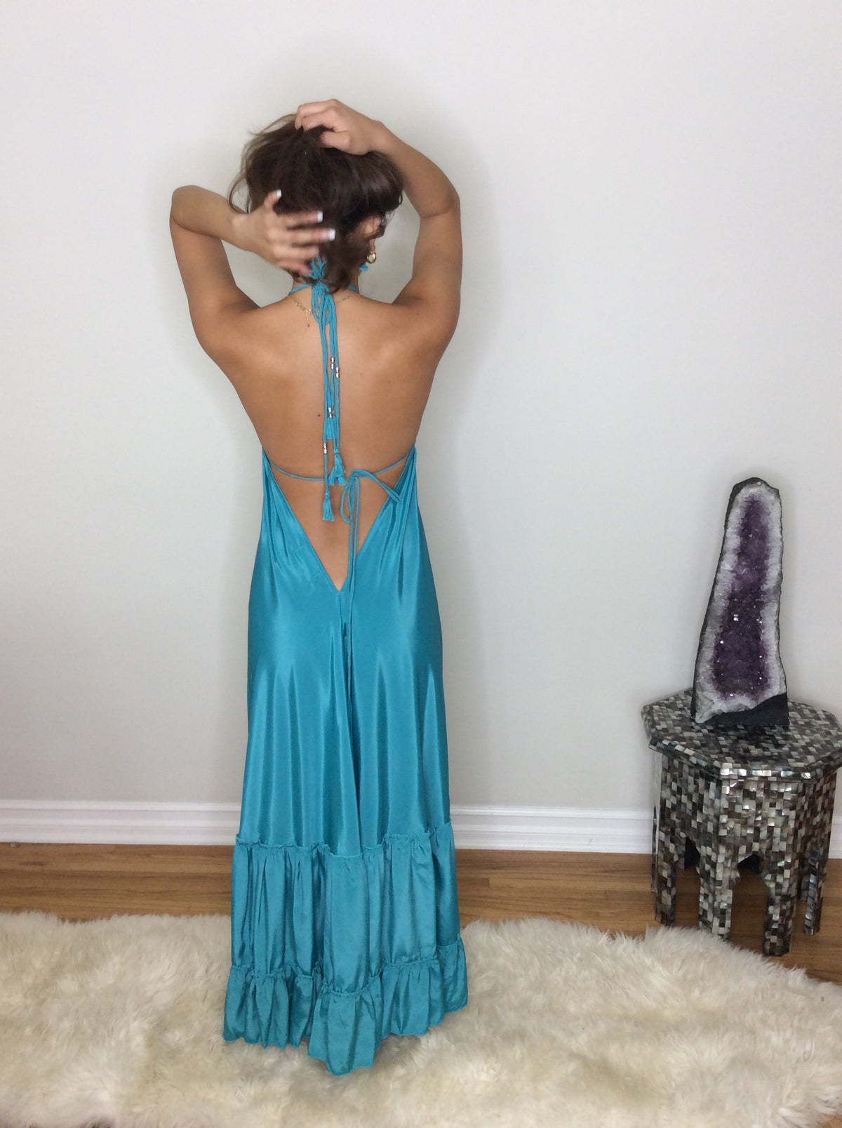 Muse Maxi Turquoise l Flowy Maxi Dress l Sacred Wild