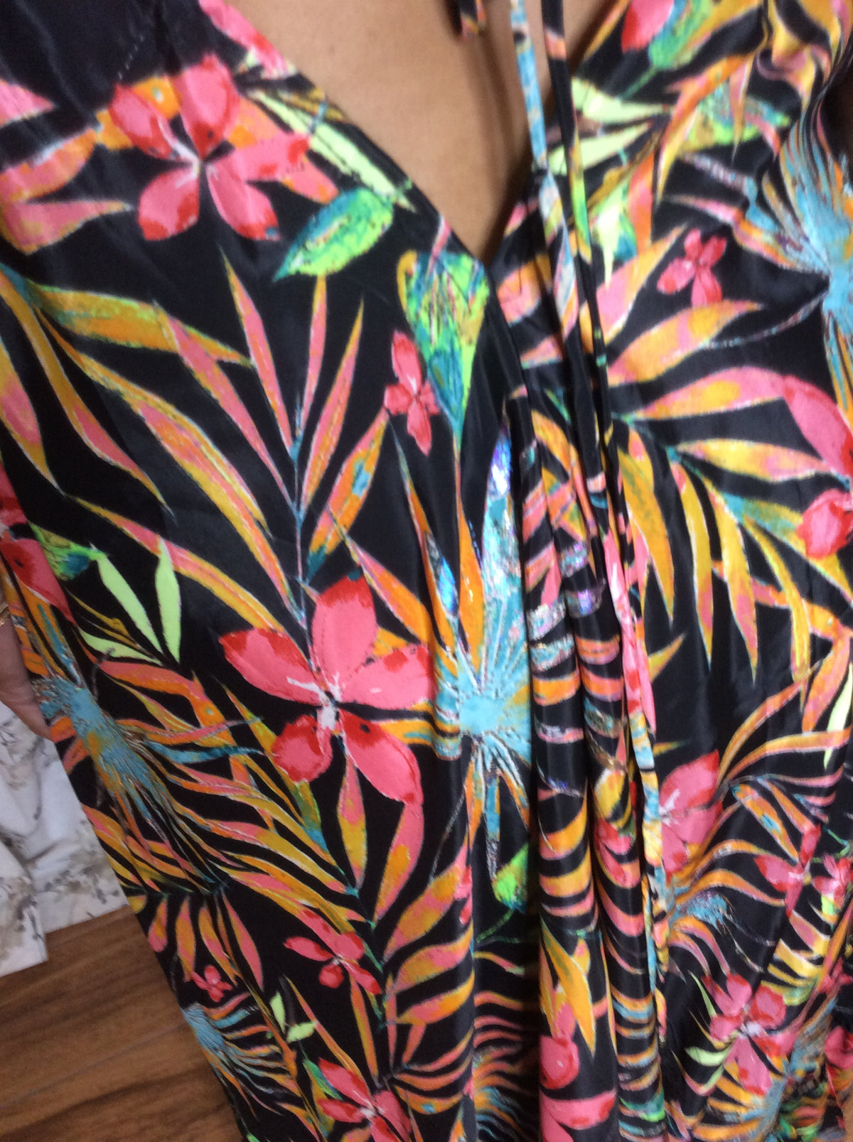 Muse Maxi Havana l Black Tropical Flowy Maxi Dress l Sacred Wild