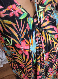 Muse Maxi Havana l Black Tropical Flowy Maxi Dress l Sacred Wild