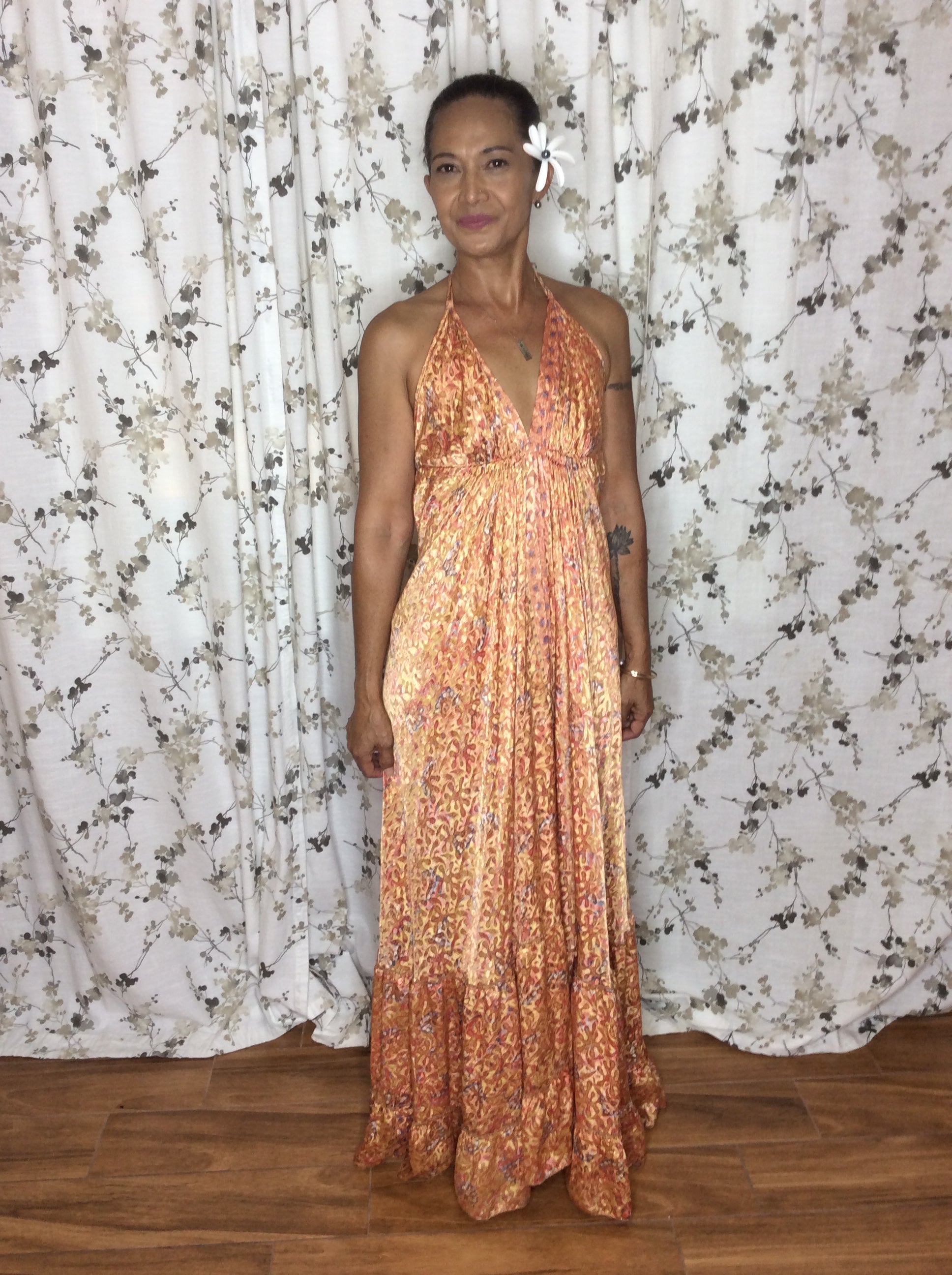 Muse Maxi Sienna | Burnt Orange Flowy Maxi Dress | Sacred Wild