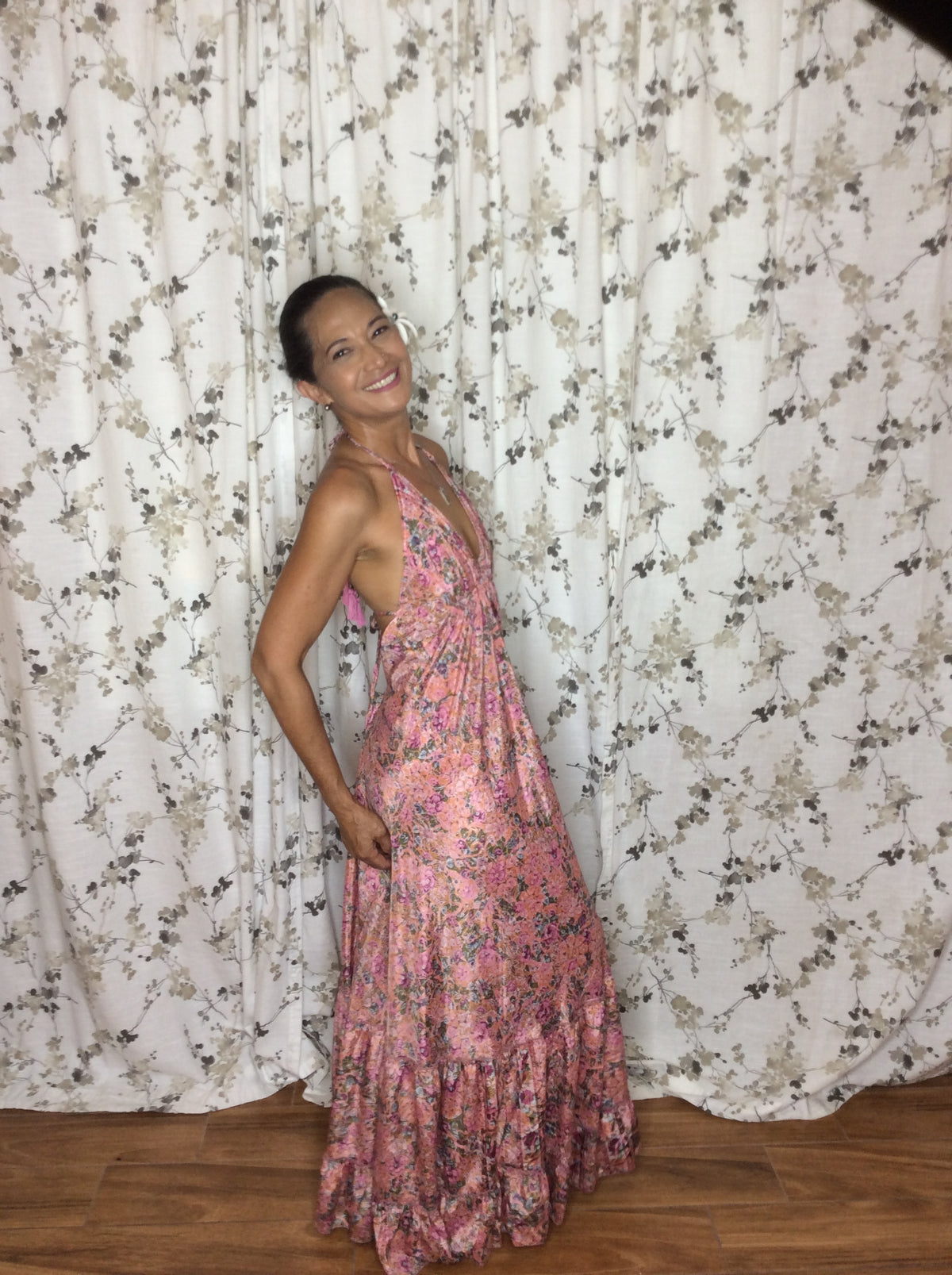 Muse Maxi Paloma | Blush Floral Flowy Maxi Dress | Sacred Wild