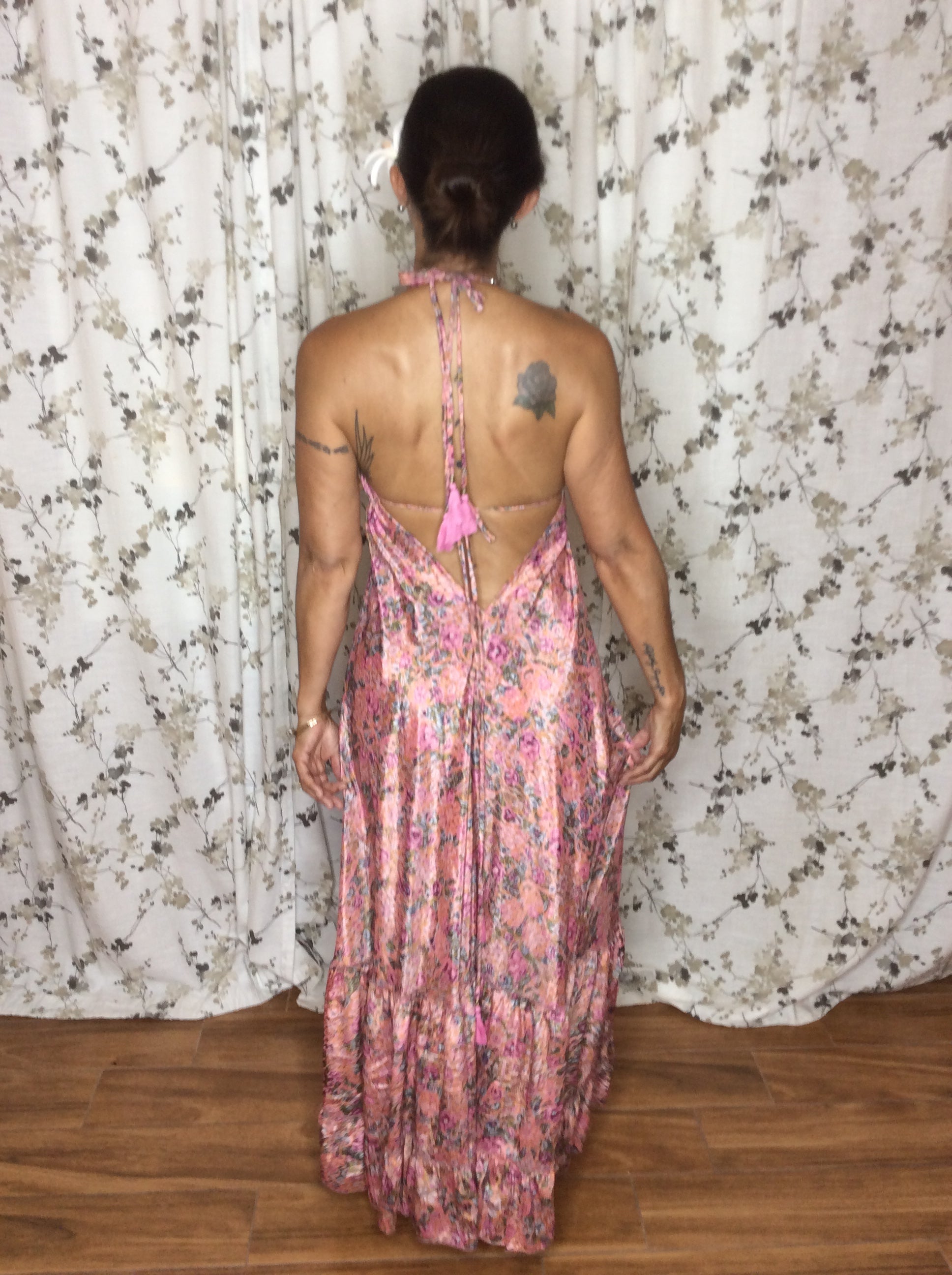 Muse Maxi Paloma | Blush Floral Flowy Maxi Dress | Sacred Wild